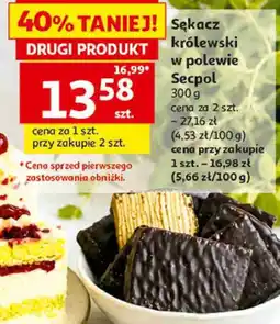 Auchan Sękacz królewski w polewie Secpol oferta
