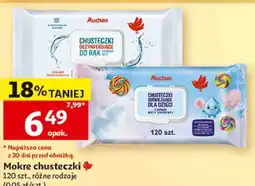 Auchan Mokre chusteczki Auchan oferta