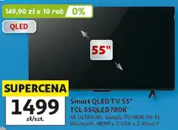 Auchan Smart QLED TV 55 TCL 55QLED780K oferta