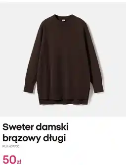 Pepco Sweter damski brązowy długi Pepco oferta