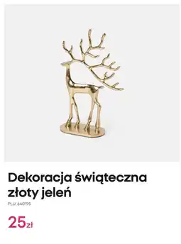 Pepco Dekoracja świąteczna złoty jeleń oferta