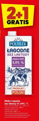Twój Market Mleko Łagodne bez laktozy UHT oferta