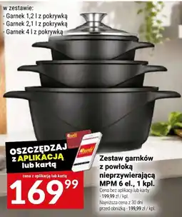 Twój Market Zestaw garnków z powłoką nieprzywierającą MPM oferta
