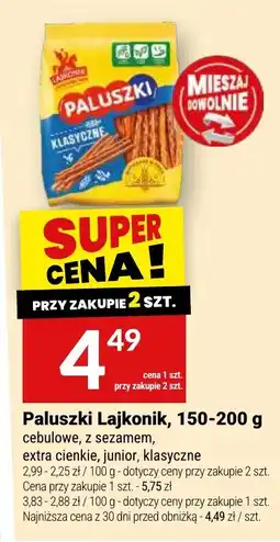 Twój Market Paluszki Lajkonik, klasyczne oferta