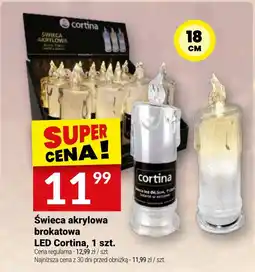 Twój Market Świeca akrylowa brokatowa LED Cortina oferta