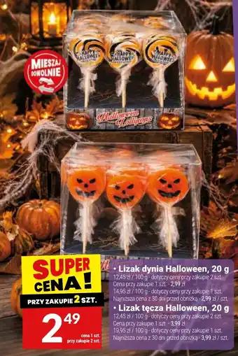 Twój Market Lizak dynia Halloween oferta