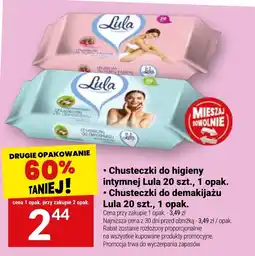 Twój Market Chusteczki do higieny intymnej Lula oferta