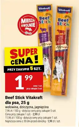 Twój Market Beef Stick Vitakraft dla psa oferta