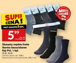 Twój Market Skarpety męskie frotte thermo bezuciskowe Raj-Pol oferta