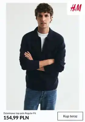 Dzianinowy top polo Regular Fit H & M