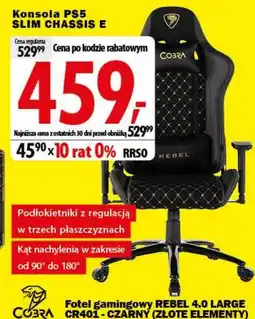 Media Expert Fotel gamingowy Rebel oferta