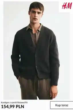 H&M Kardigan z szenili Relaxed Fit H & M oferta