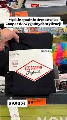 Biedronka Spodnie dresowe męskie Lee Cooper Originals oferta