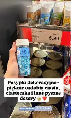 ALDI Posypka dekoracyjna Back Family Blue Mix oferta