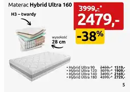 Black Red White Materac Hybrid oferta