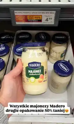 Biedronka Majonez Madero delikatesowy oferta