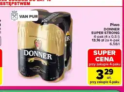 Carrefour Piwo Donner Super Strong 4-pak oferta
