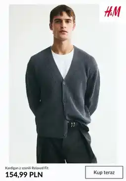 H&M Kardigan z szenili Relaxed Fit H & M oferta