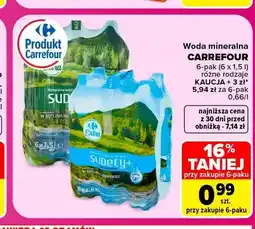 Carrefour Woda mineralna Carrefour 6-pak oferta