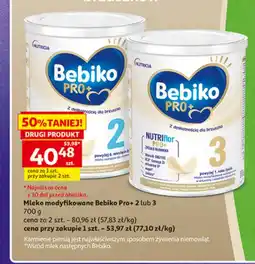 Auchan Mleko modyfikowane Bebiko oferta