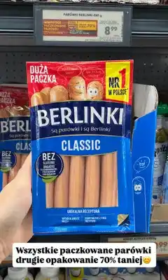 Biedronka Parówki Berlinki Classic oferta