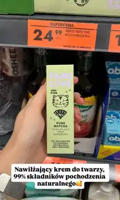 Biedronka Krem do twarzy Familove Pure Matcha oferta