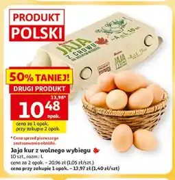 Auchan Jajka kurze kur z wolnego wybiegu rozm. L Auchan oferta