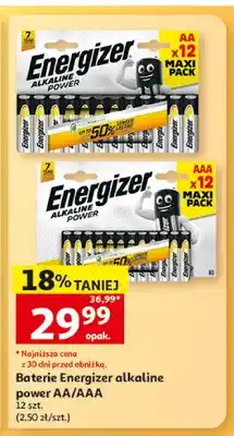 Auchan Baterie Energizer Alkaline Power Aaa 12-pak oferta