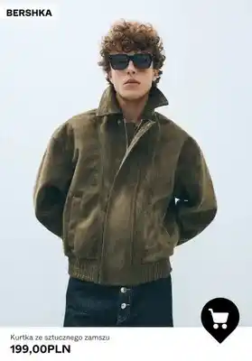 Kurtka ze sztucznego zamszu Bershka