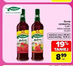 Carrefour Syrop Herbapol malina z kwiatem lipy oferta