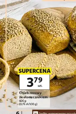 Auchan Chleb razowy ze słonecznikiem oferta
