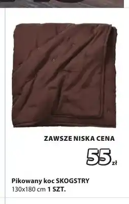 JYSK Pikowany koc Skogstry 130x180 cm oferta