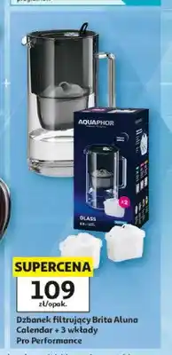 Auchan Dzbanek filtrujący Brita Aluna Calendar + 3 wkłady Pro Performance oferta