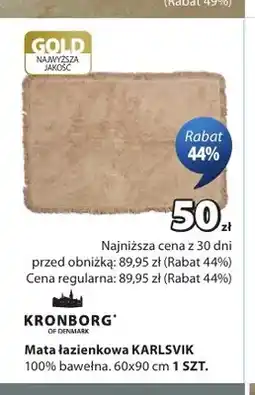 JYSK Mata łazienkowa Karlsvik 60x90 cm Kronborg oferta