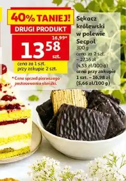 Auchan Sękacz królewski w polewie Secpol oferta