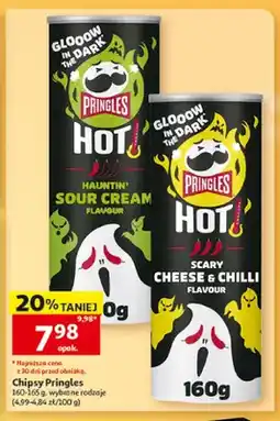 Auchan Chipsy Pringles Hot Hauntin' Sour Cream oferta