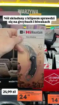 Biedronka Nóż składany HiMountain oferta