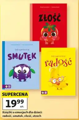 Auchan Książki o emocjach dla dzieci radość Zielona Sowa oferta