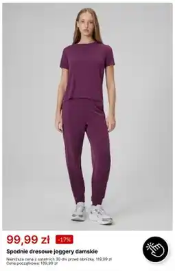 4F Spodnie dresowe joggery damskie oferta