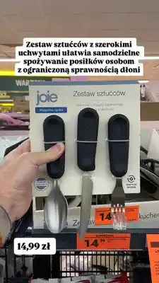 Biedronka Zestaw sztućców Joie z szerokimi uchwytami oferta