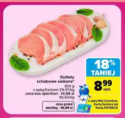 Carrefour Kotlety schabowe siekane oferta