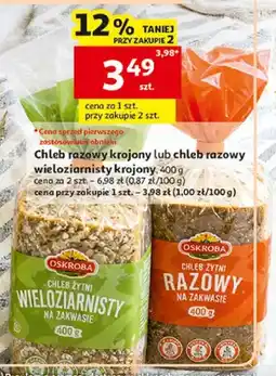 Auchan Chleb razowy krojony Oskroba oferta
