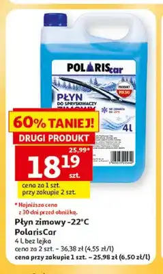 Auchan Płyn do spryskiwaczy zimowy -22°C PolarisCar bez lejka oferta
