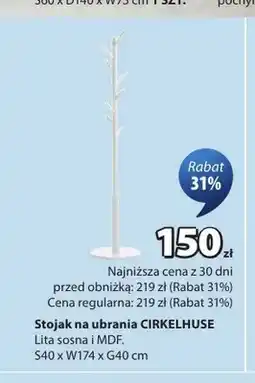 JYSK Stojak na ubrania Cirkelhuse oferta