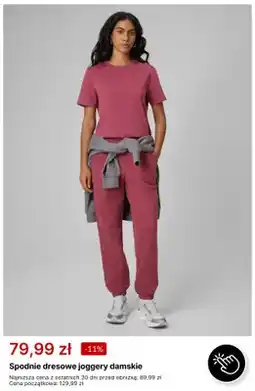 4F Spodnie dresowe joggery damskie oferta