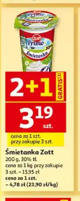 Auchan Śmietanka Zott 30% oferta
