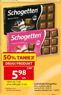Auchan Czekolada Schogetten Black & White oferta
