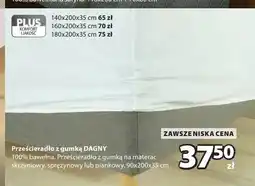 JYSK Prześcieradło z gumką Dagny 90x200x35 cm oferta
