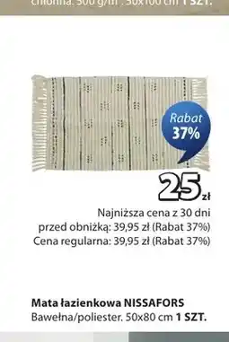 JYSK Mata łazienkowa Nissafors 50x80 cm oferta