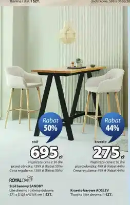 JYSK Krzesło barowe Adslev oferta
